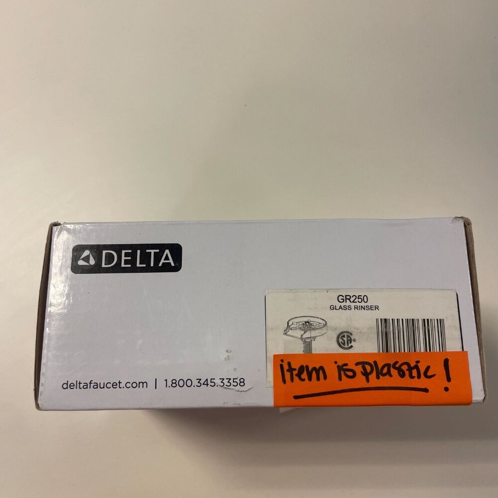 Delta Glass Rinser -plastic Chrome ( item is not metal)